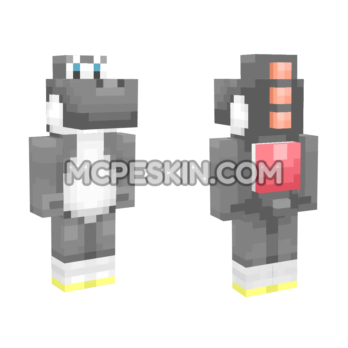 Black Yoshi 4D Minecraft Bedrock skin