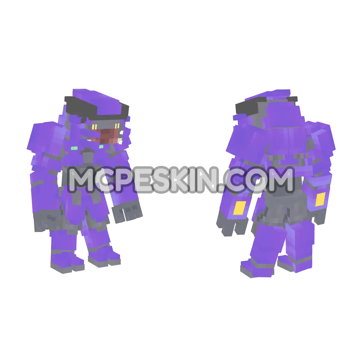 Blue Elite 4D Minecraft Bedrock skin