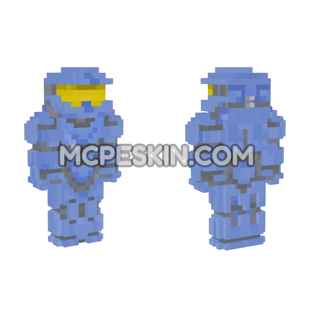 Blue Halo 4D Minecraft Bedrock skin