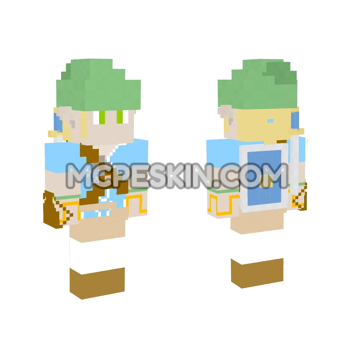 Botw Link 2 4D Minecraft Bedrock skin