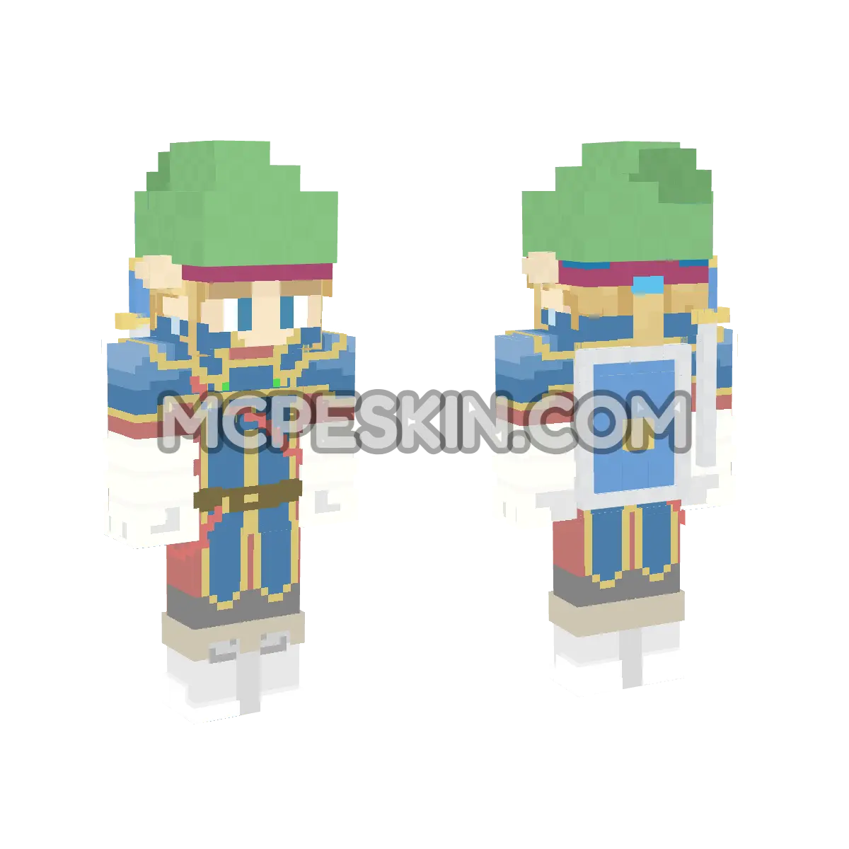 Botw Totk Link Royal 4D Minecraft Bedrock skin