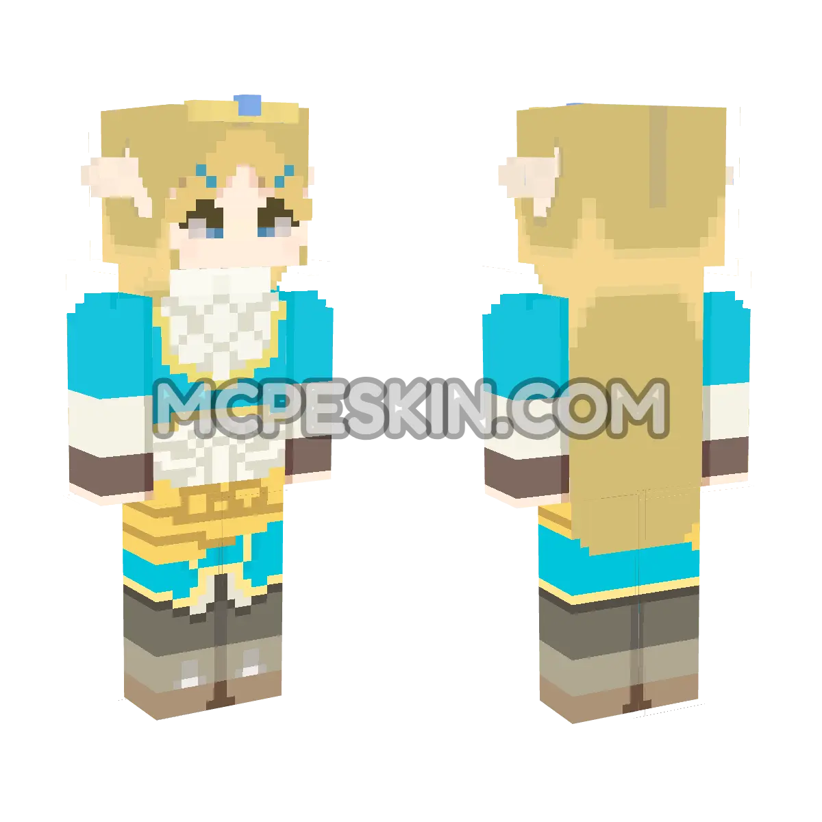 Botw Zelda 2 4D Minecraft Bedrock skin