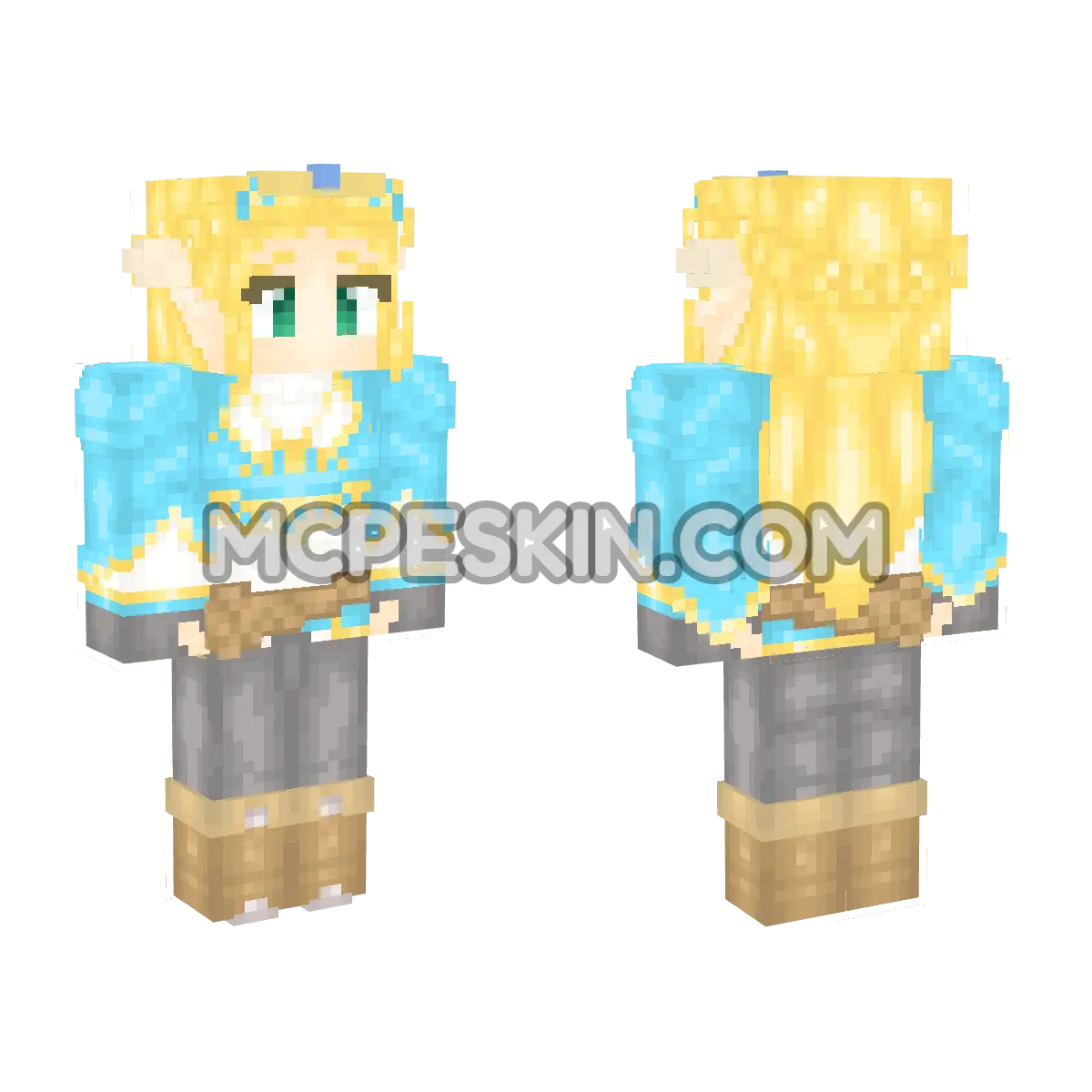 Botw Zelda 4D Minecraft Bedrock skin