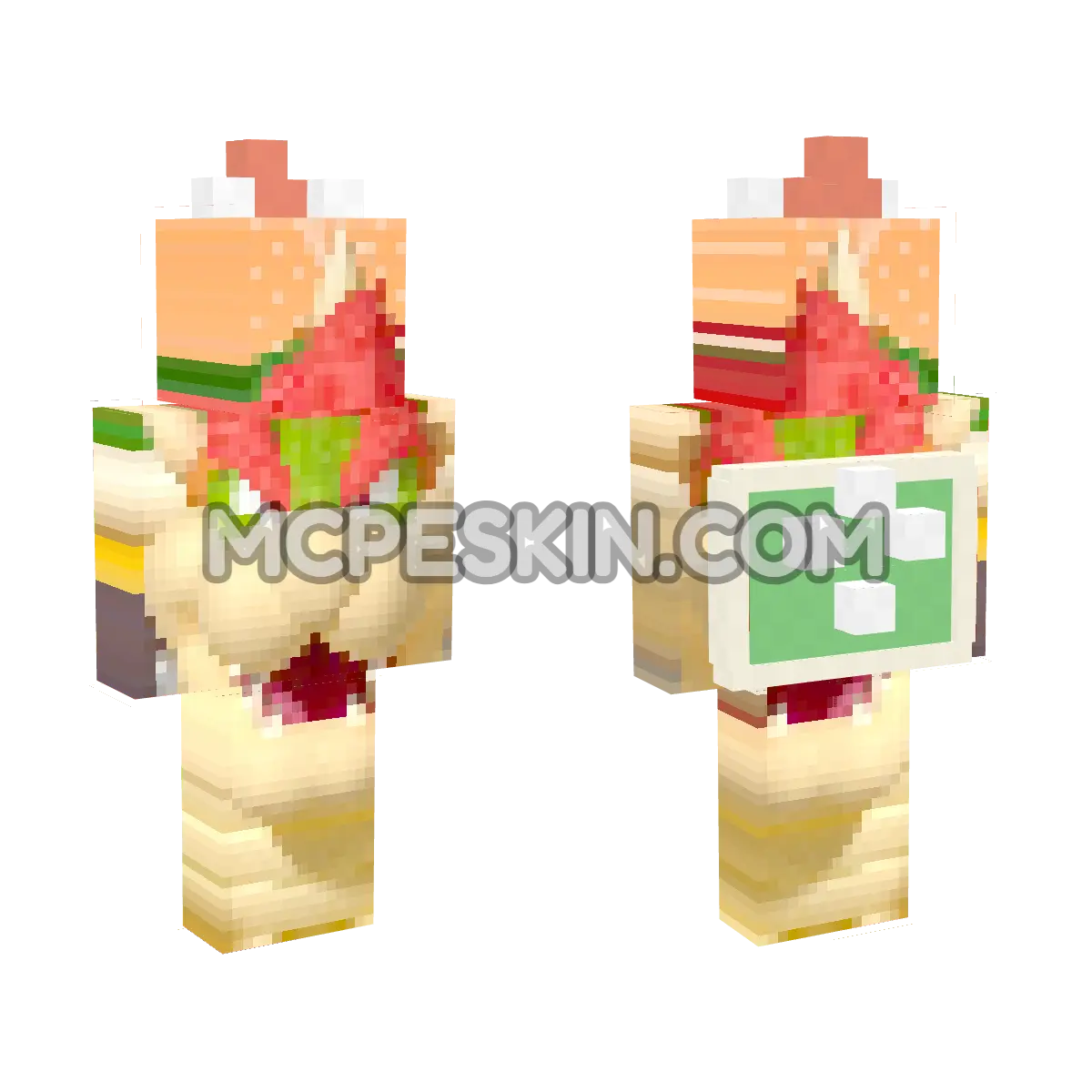 Bowser 2 4D Minecraft Bedrock skin