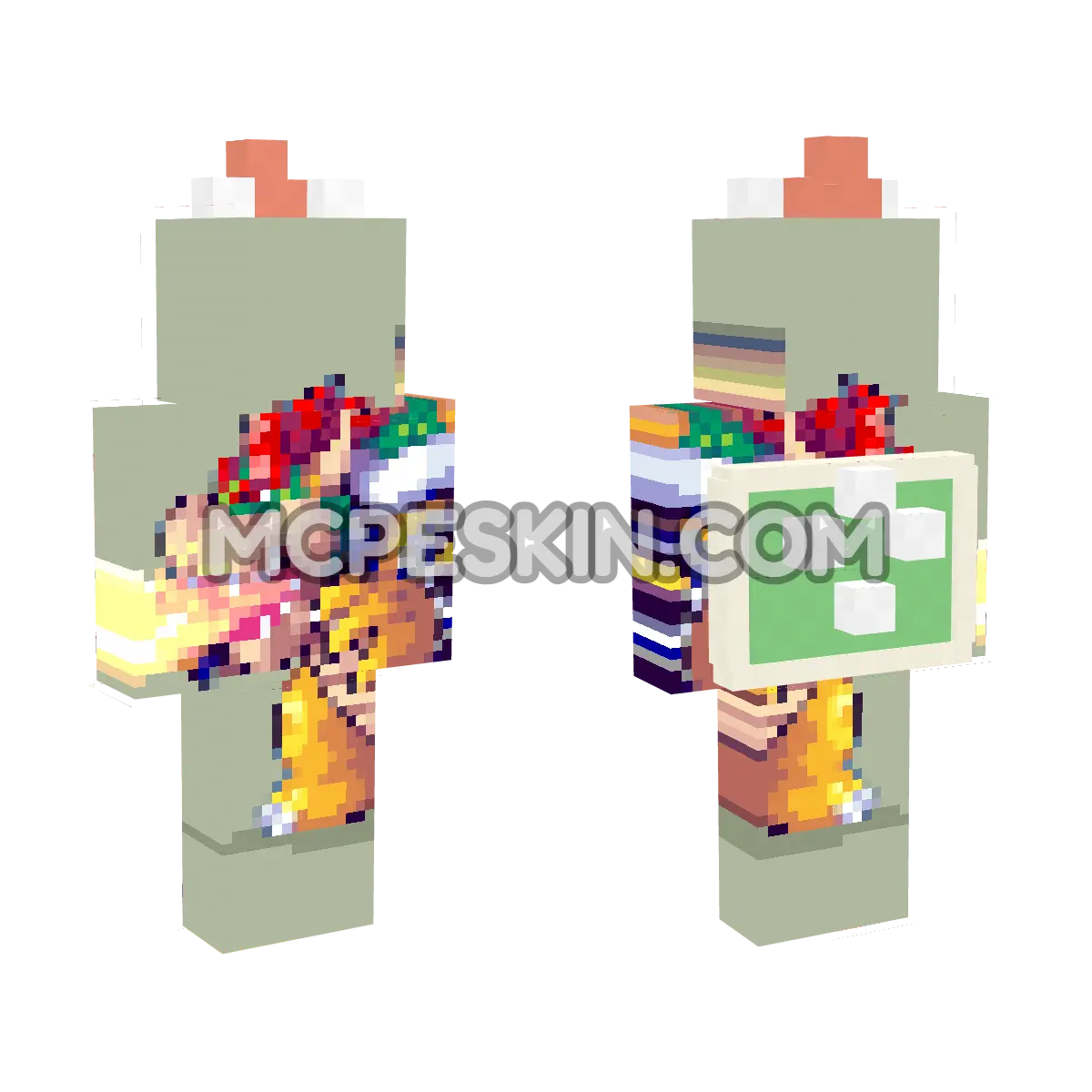 Bowser 3 4D Minecraft Bedrock skin