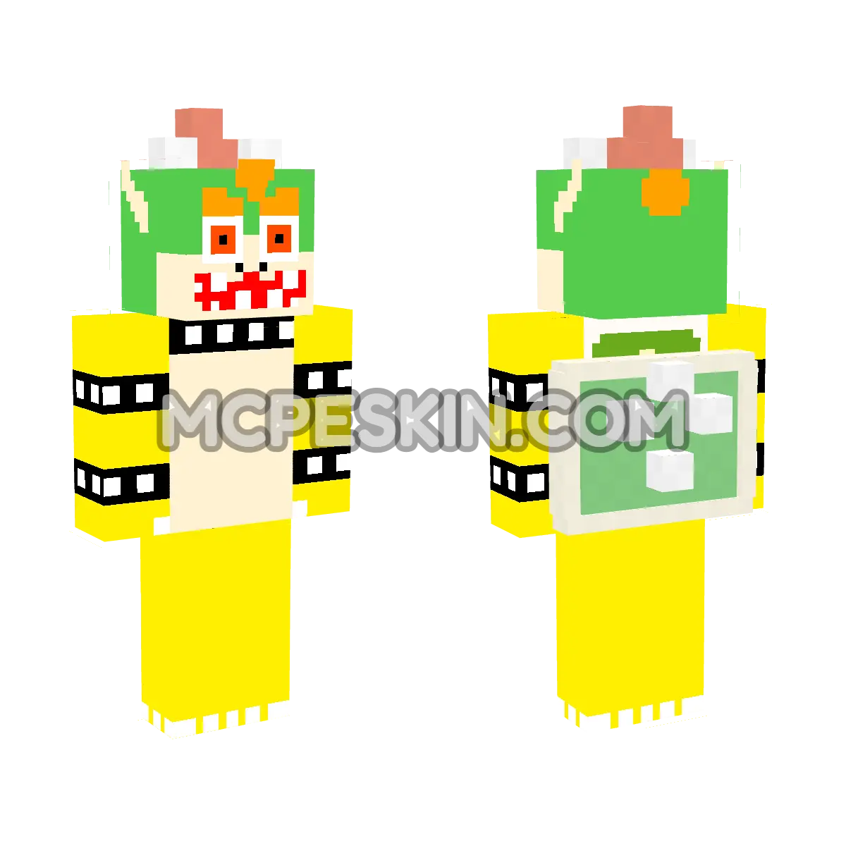 Bowser 4 4D Minecraft Bedrock skin