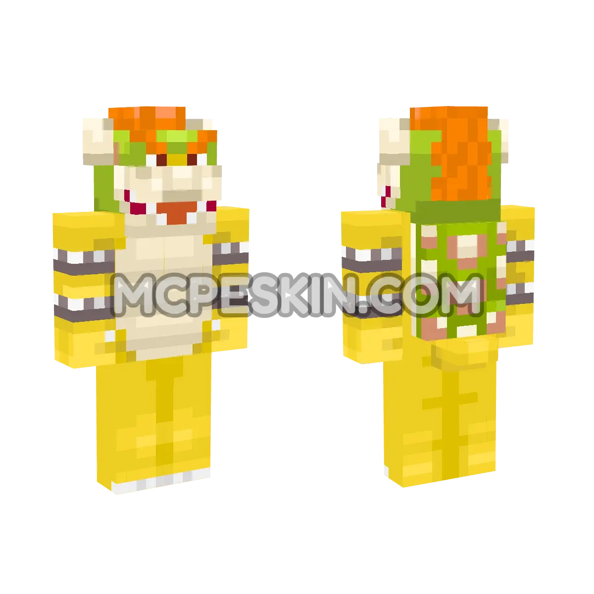 Bowser 4D Minecraft Bedrock skin
