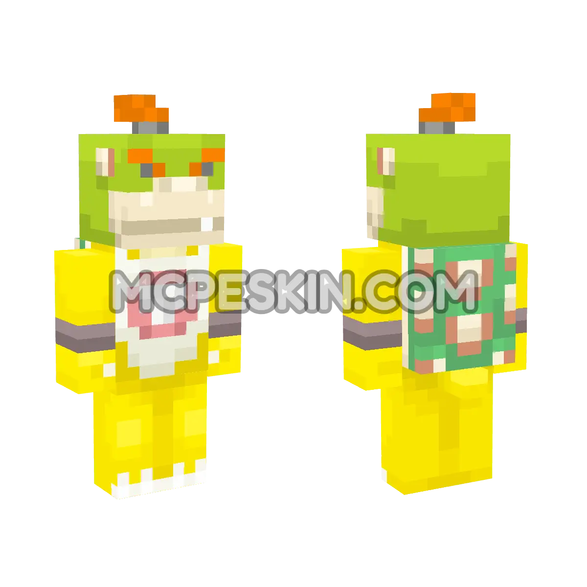 Bowser Jr. 4D Minecraft Bedrock skin