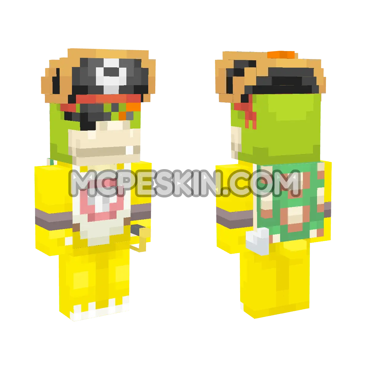 Bowser Jr. (Pirate) 4D Minecraft Bedrock skin