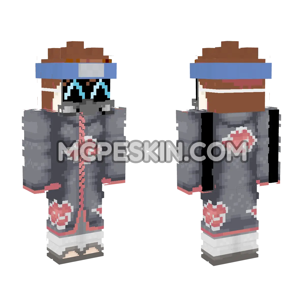 Boy Naruto 4D Minecraft Bedrock skin