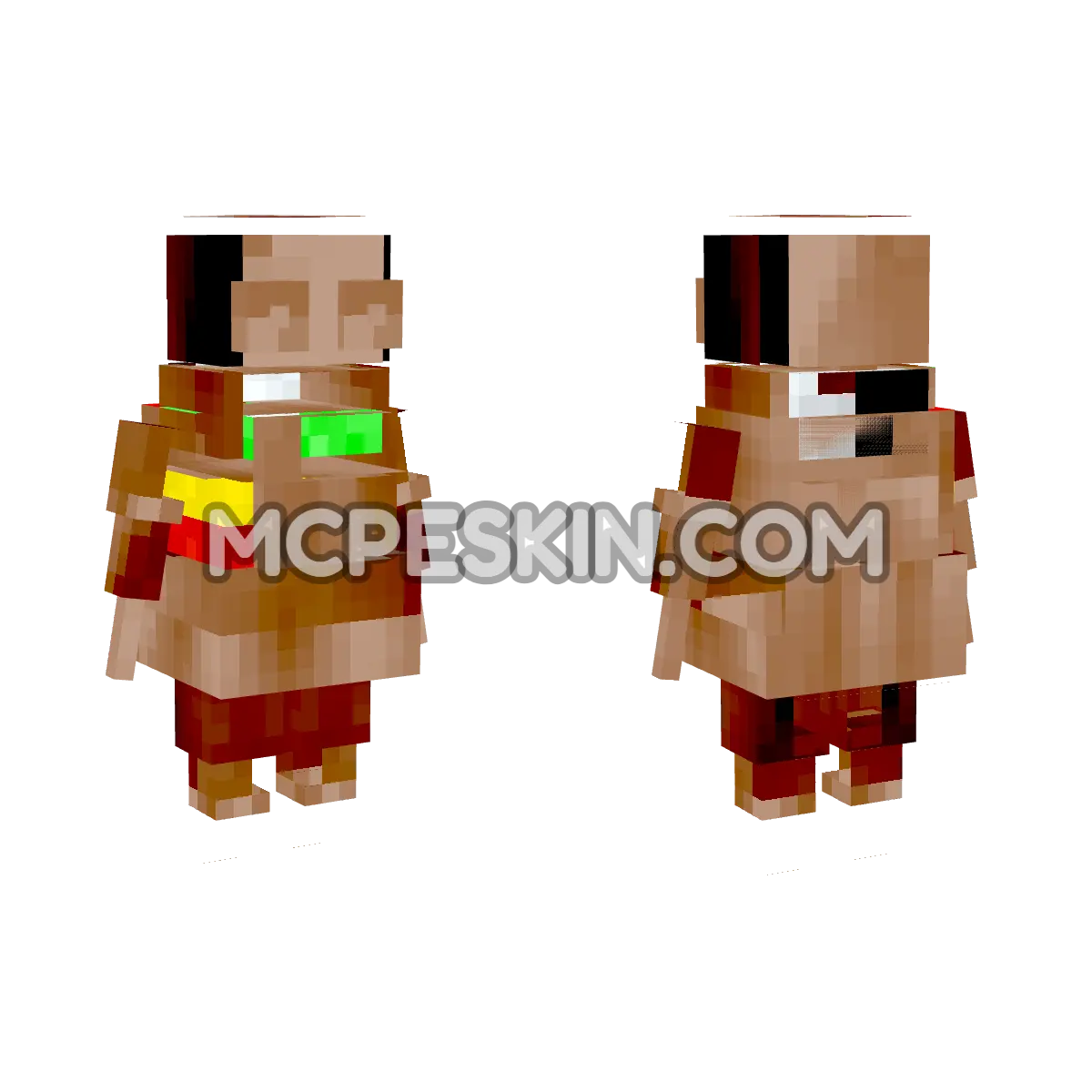 Brown REPO 4D Minecraft Bedrock skin