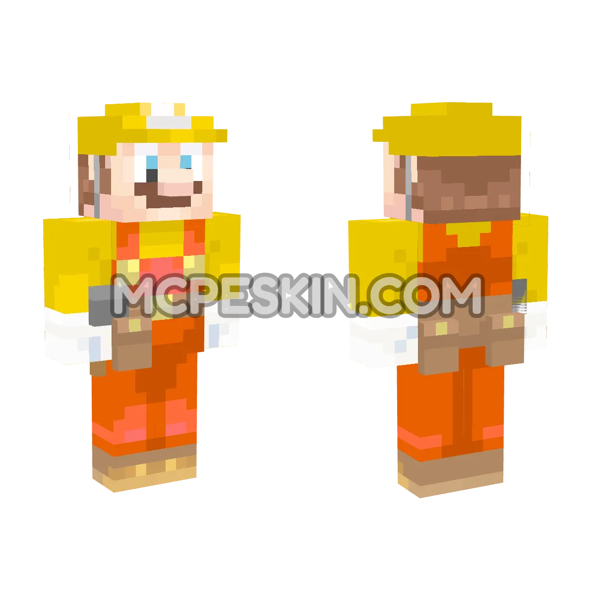 Builder Mario 4D Minecraft Bedrock skin