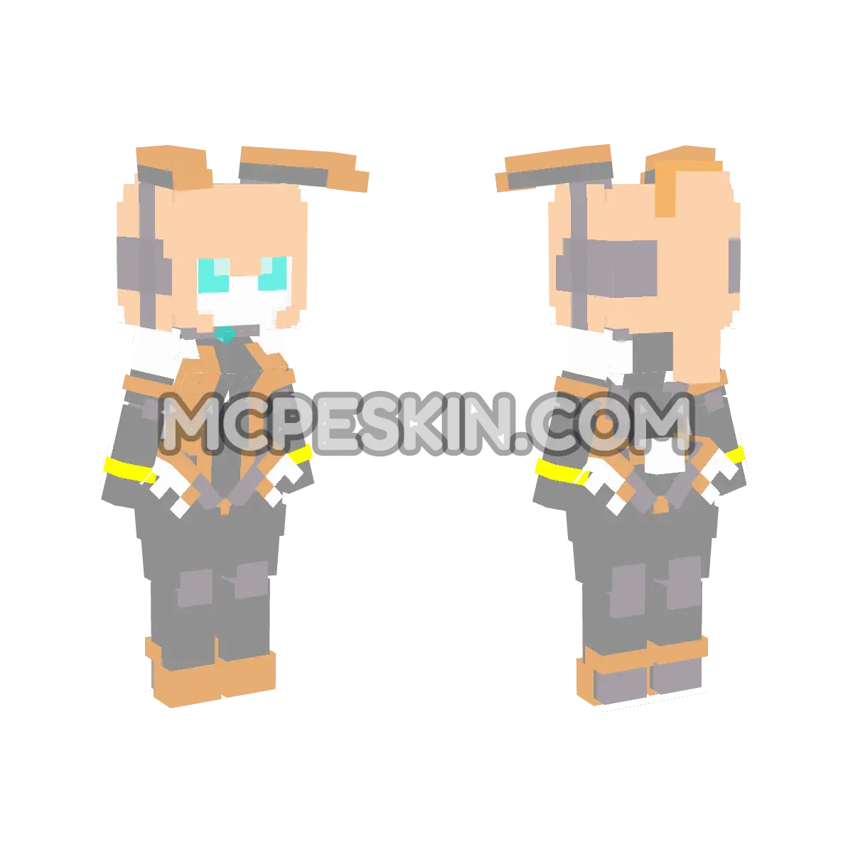 Bunny 2.0 4 4D Minecraft Bedrock skin