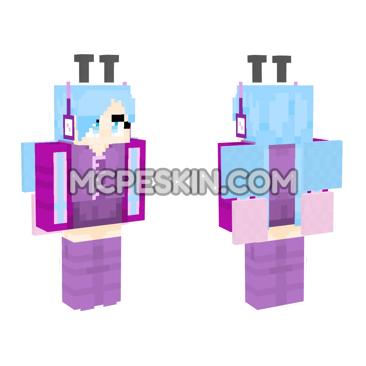 Butterfly 6 4D Minecraft Bedrock skin