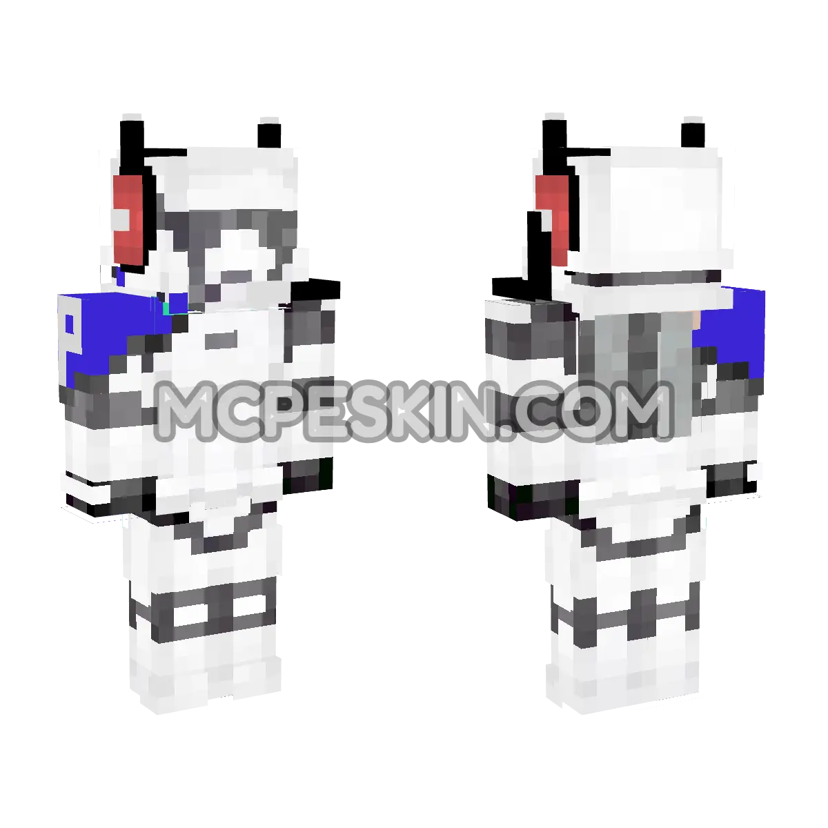 By DFF Audifonos 1 4D Minecraft Bedrock skin