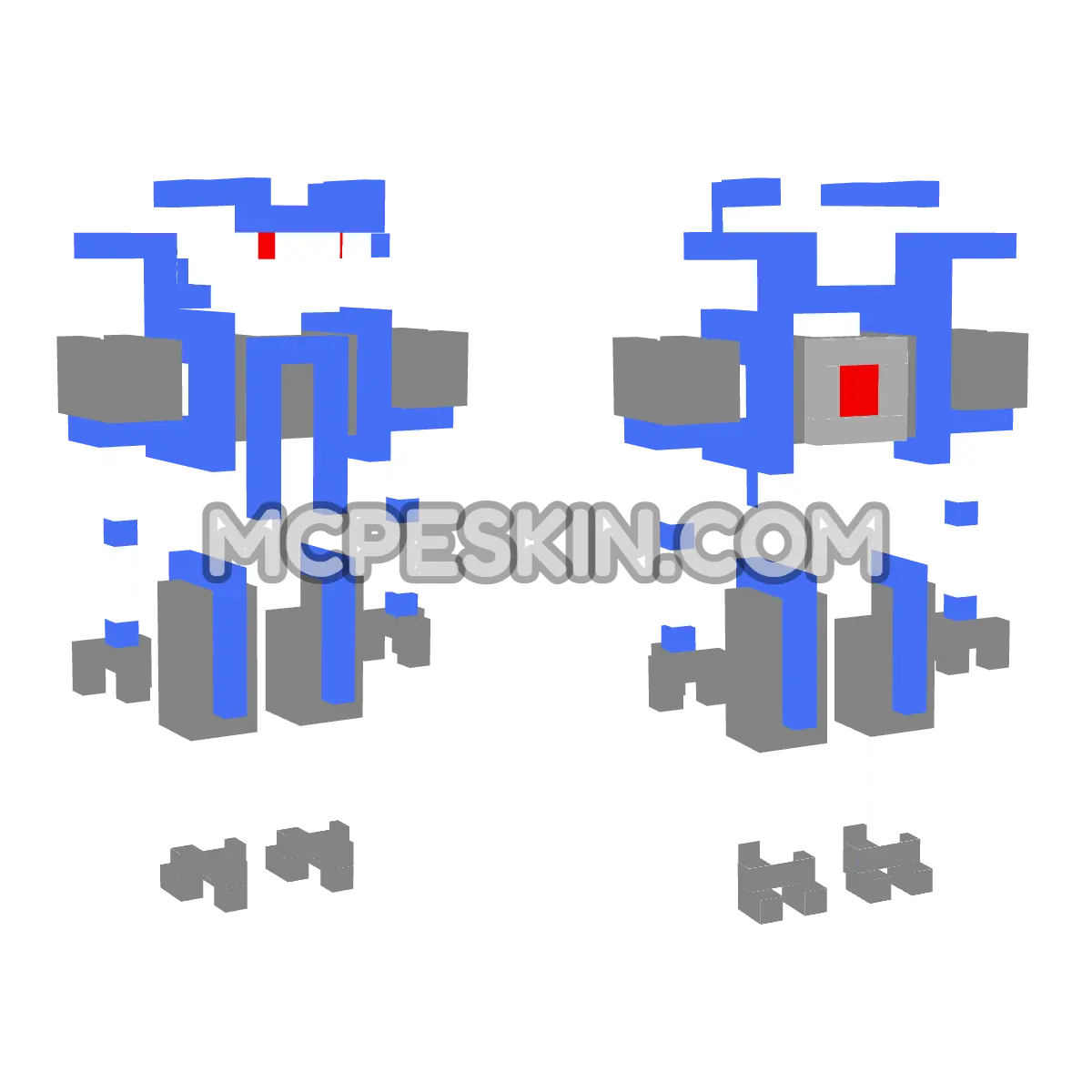 By DFF C.D.I.T.D.Z 4D Minecraft Bedrock skin