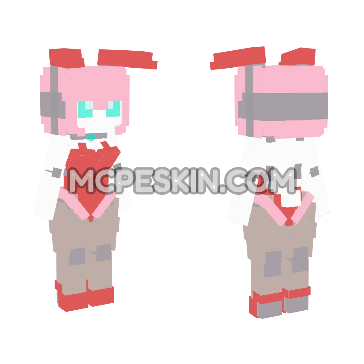 By Dff Conejas 1 4D Minecraft Bedrock skin