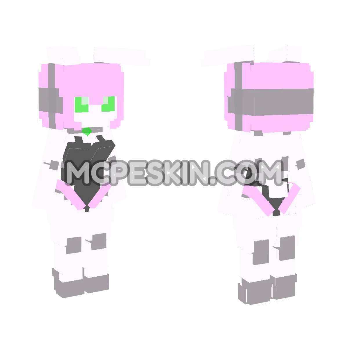 By Dff Conejas 4D Minecraft Bedrock skin