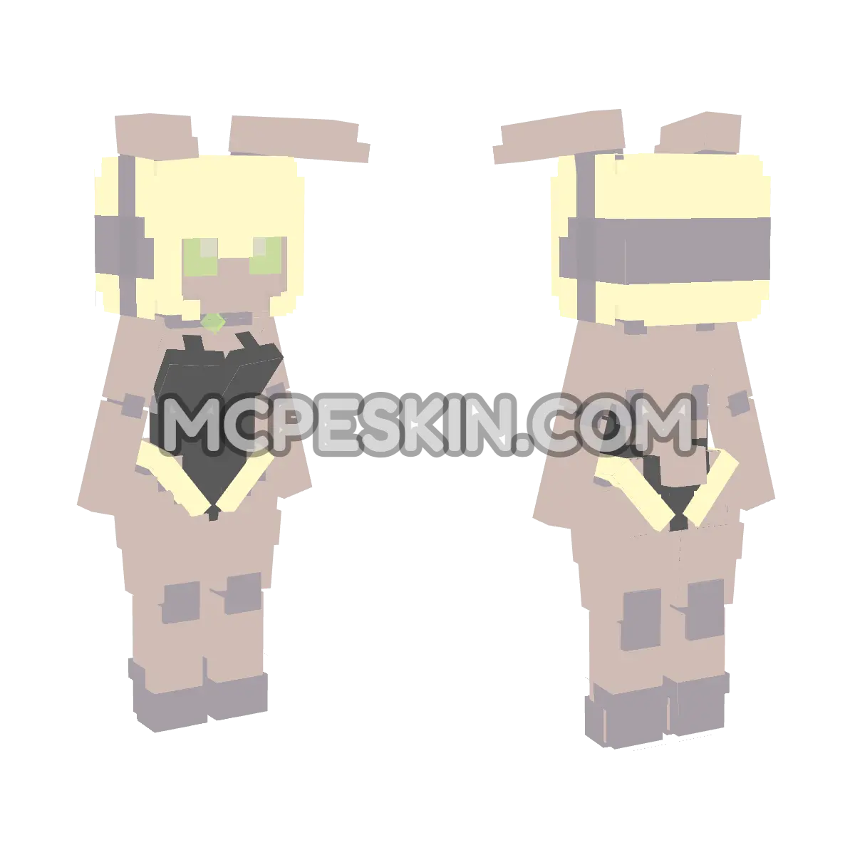 By Dff Conejas 2 4D Minecraft Bedrock skin