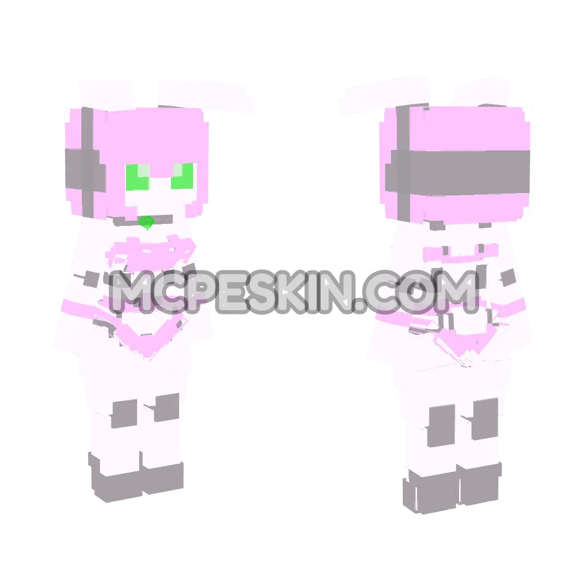 By DFF Conejas de Playa 4D Minecraft Bedrock skin