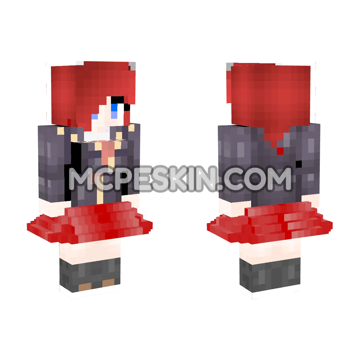 By DFF Falda VP 4D Minecraft Bedrock skin