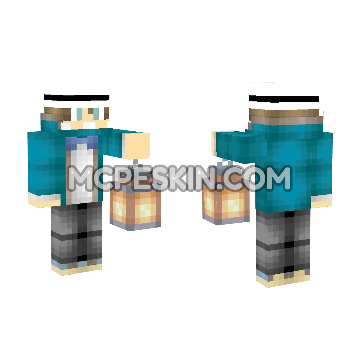 By DFF Lampara Del Desarrollador 4D Minecraft Bedrock skin