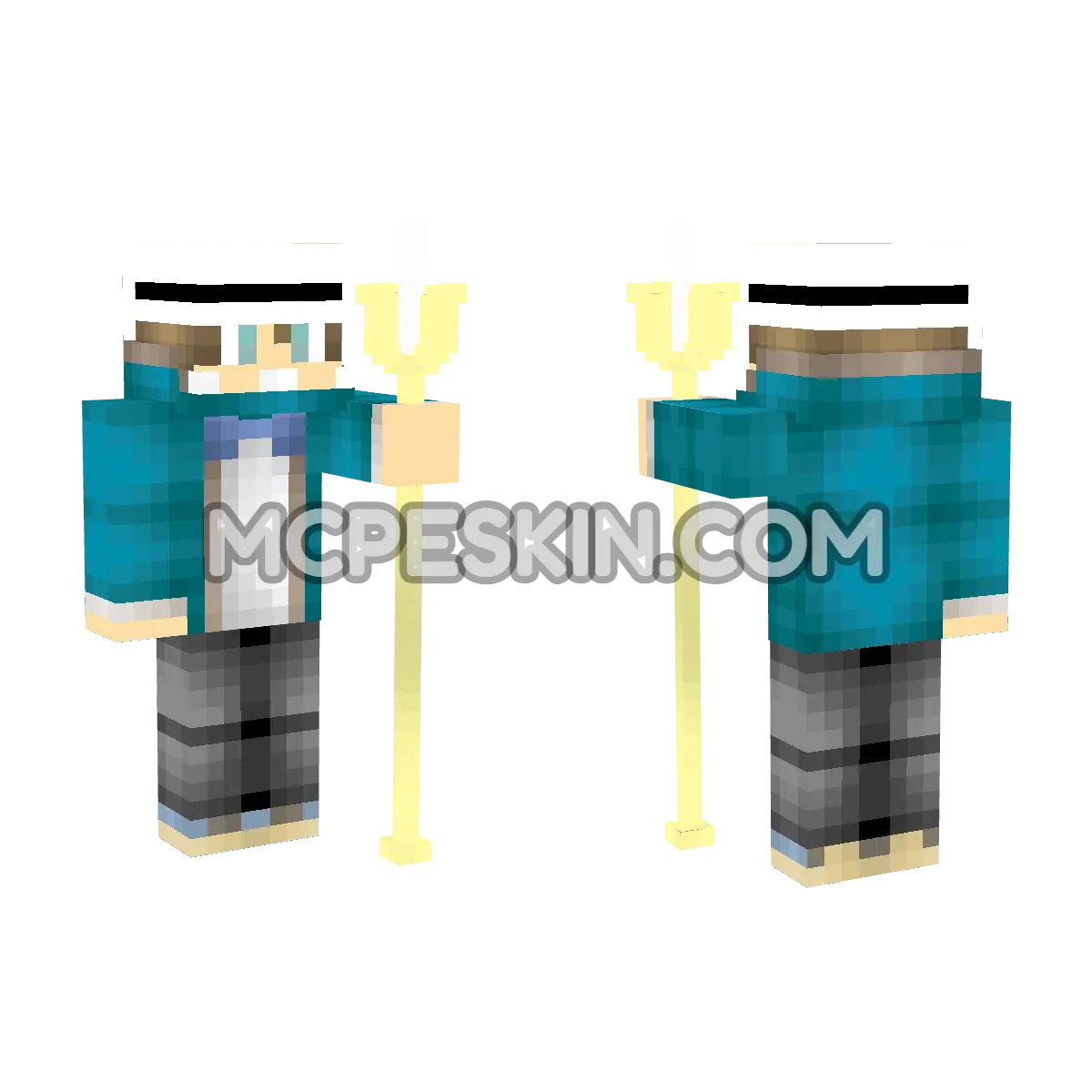 By DFF Lanza De Oro 4D Minecraft Bedrock skin