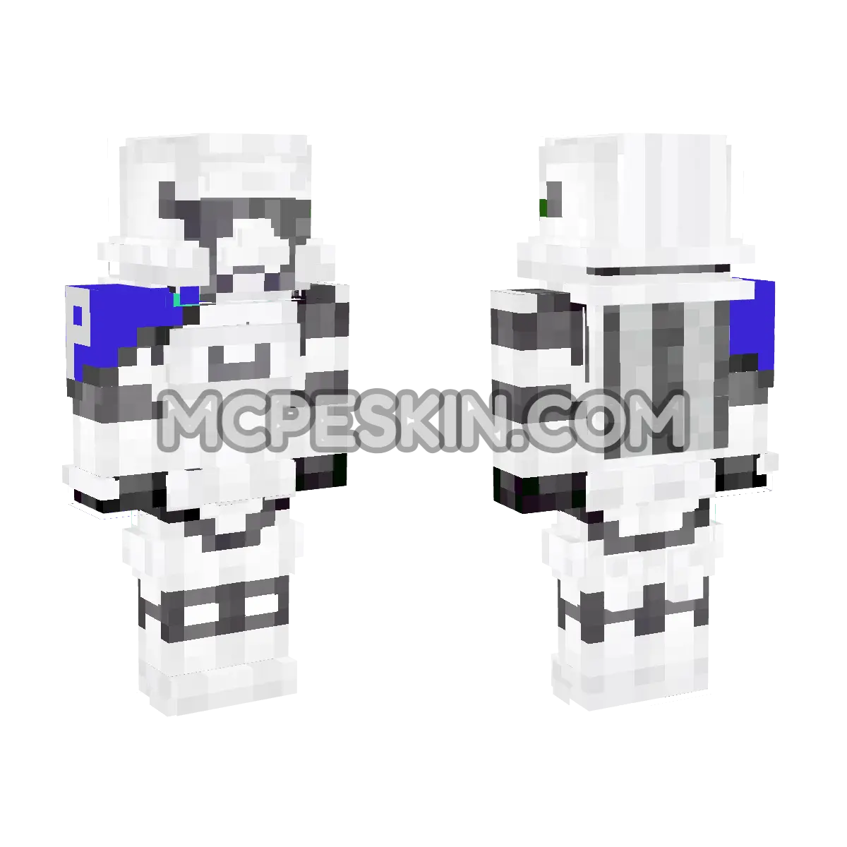 By DFF Stormtrooper Custom 4D Minecraft Bedrock skin