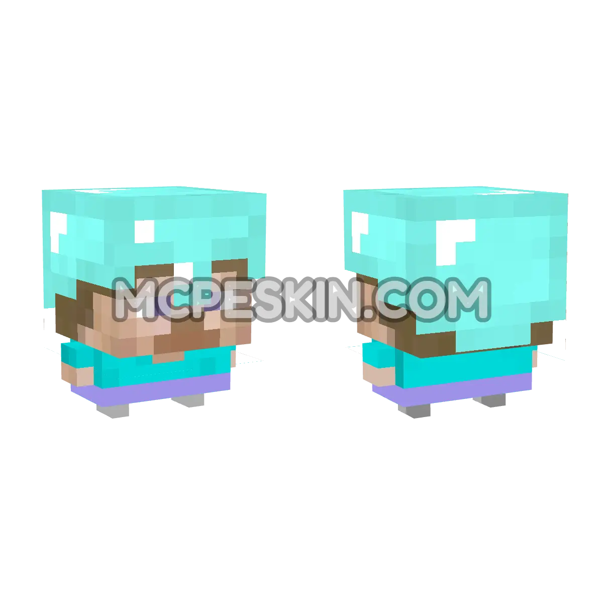 cabeza 4D Minecraft Bedrock skin