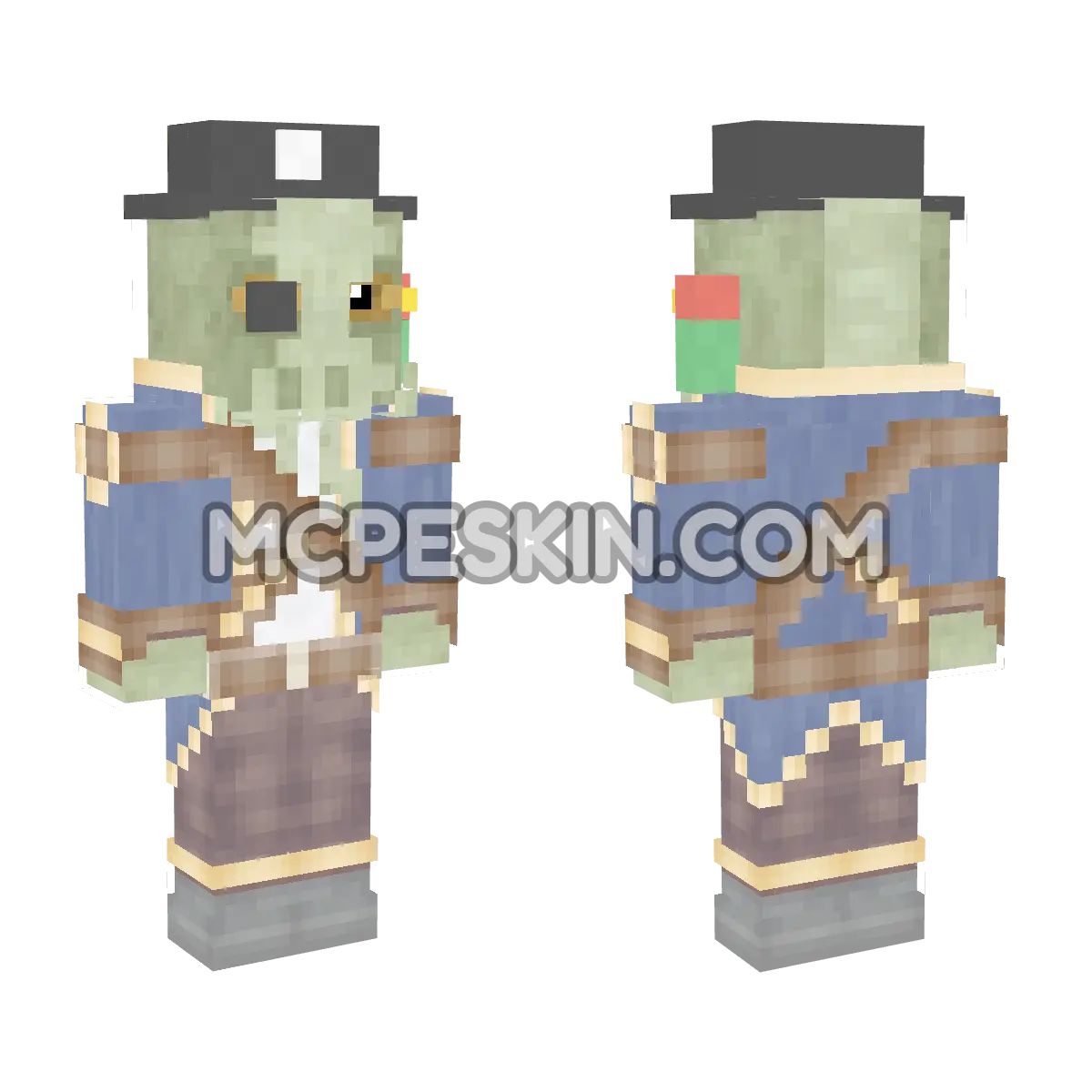 Captain Pirate 4D Minecraft Bedrock skin