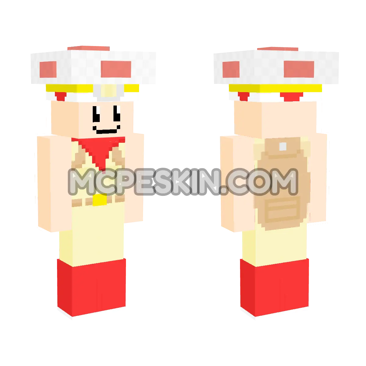 Captain Toad 4D Minecraft Bedrock skin