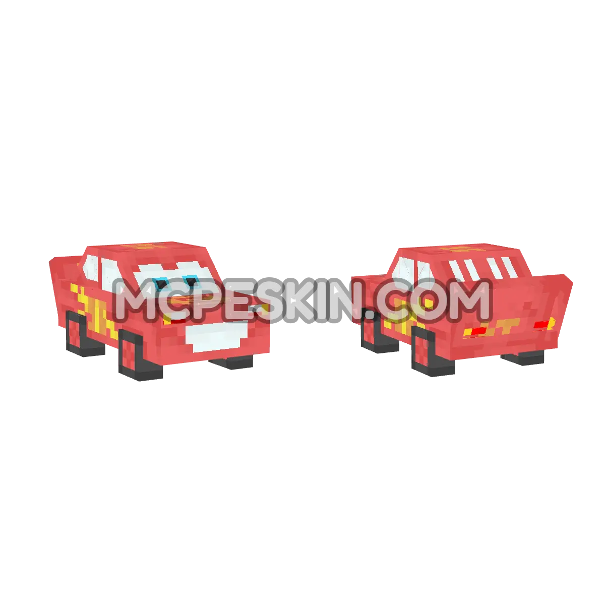 Cars Auto 4D Minecraft Bedrock skin