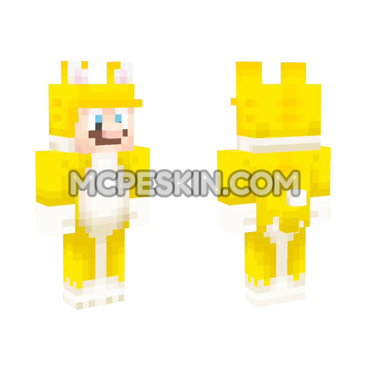 Cat Mario 4D Minecraft Bedrock skin