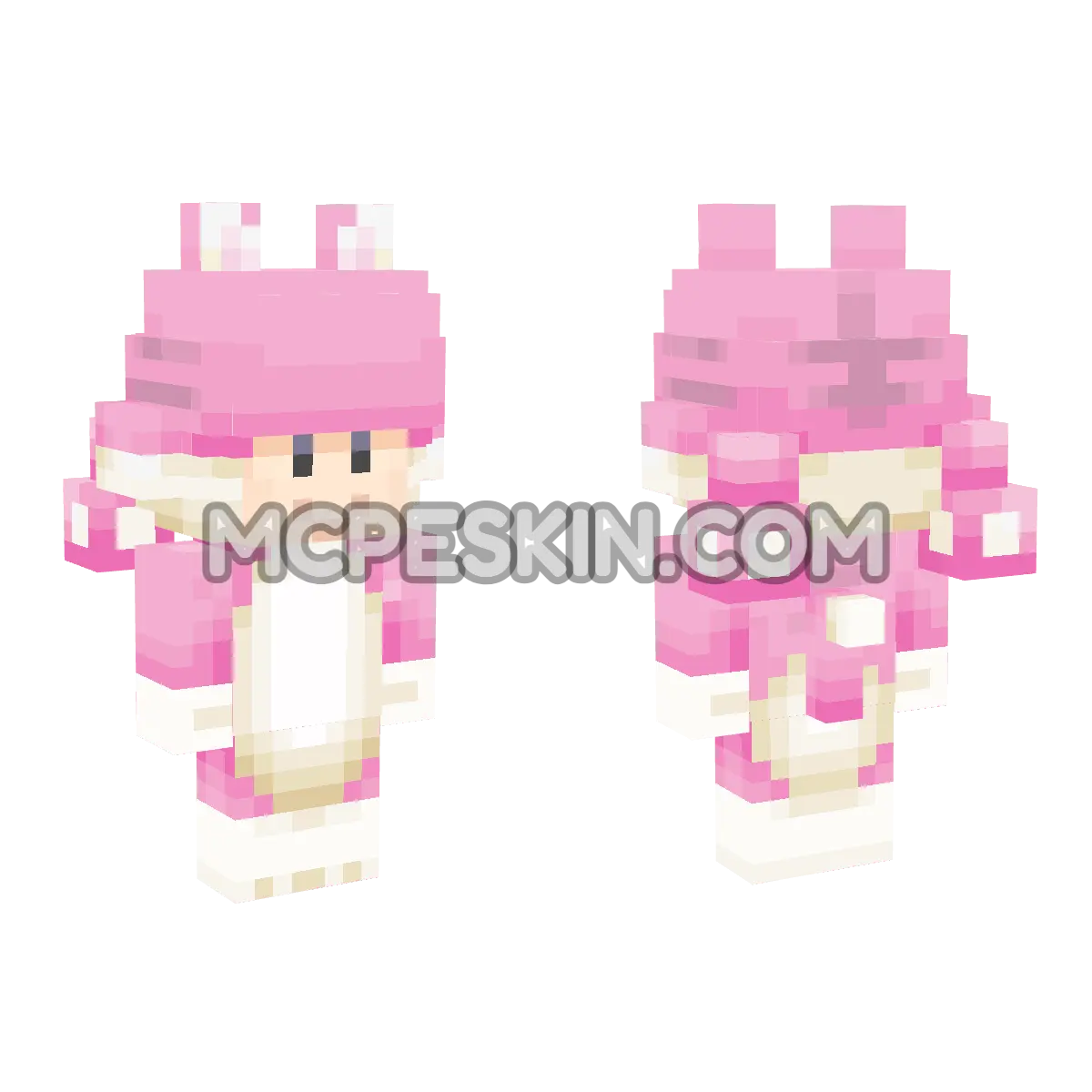 Cat Toadette 4D Minecraft Bedrock skin