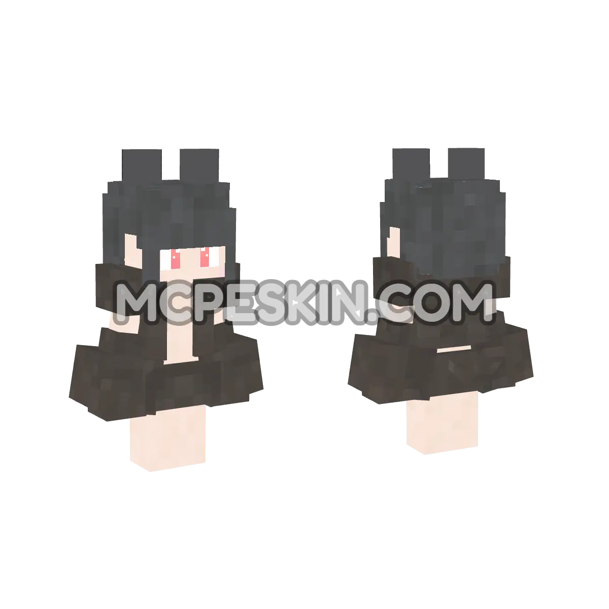 Catys Black Loli off 4D Minecraft Bedrock skin
