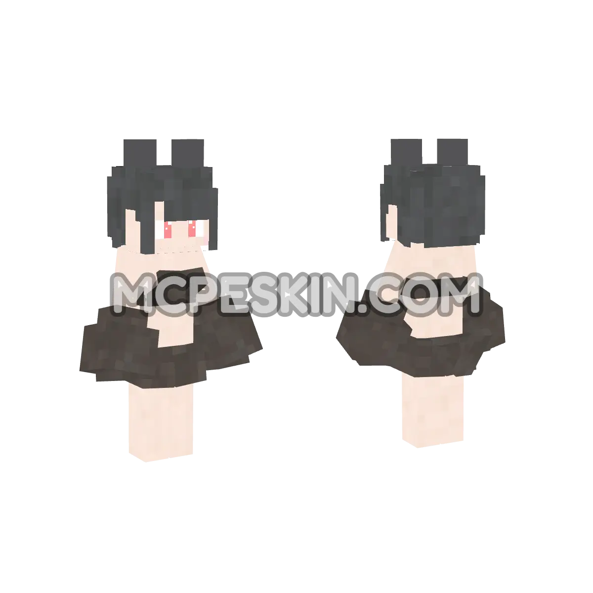 Catys Black off 4D Minecraft Bedrock skin