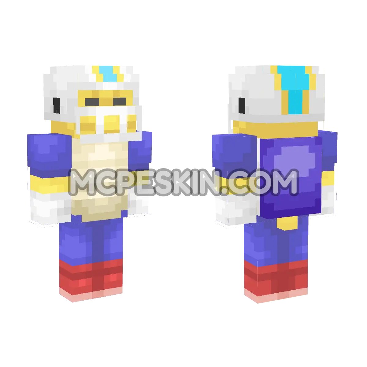 Chargin' Chuck 4D Minecraft Bedrock skin