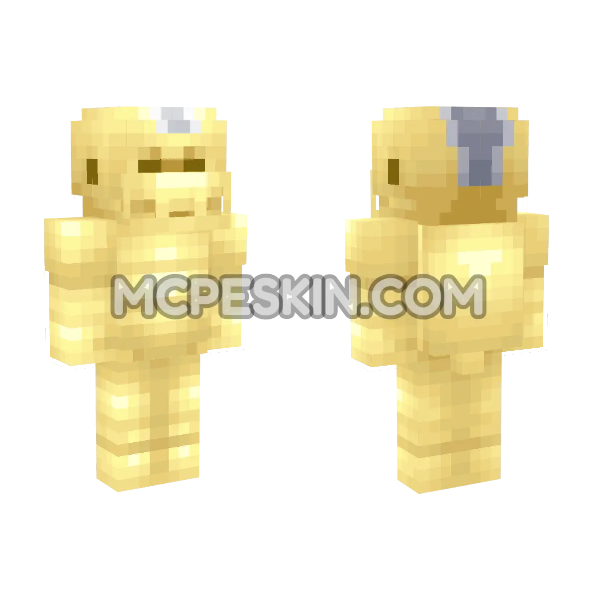 Chargin' Chuck (Gold) 4D Minecraft Bedrock skin
