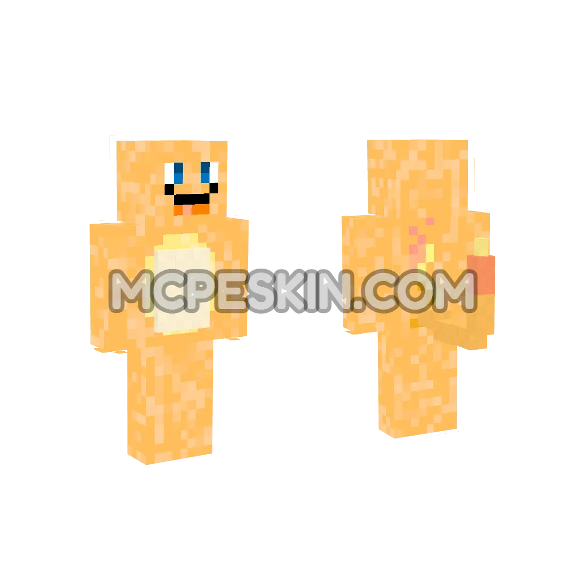 Charmander 17 4D Minecraft Bedrock skin