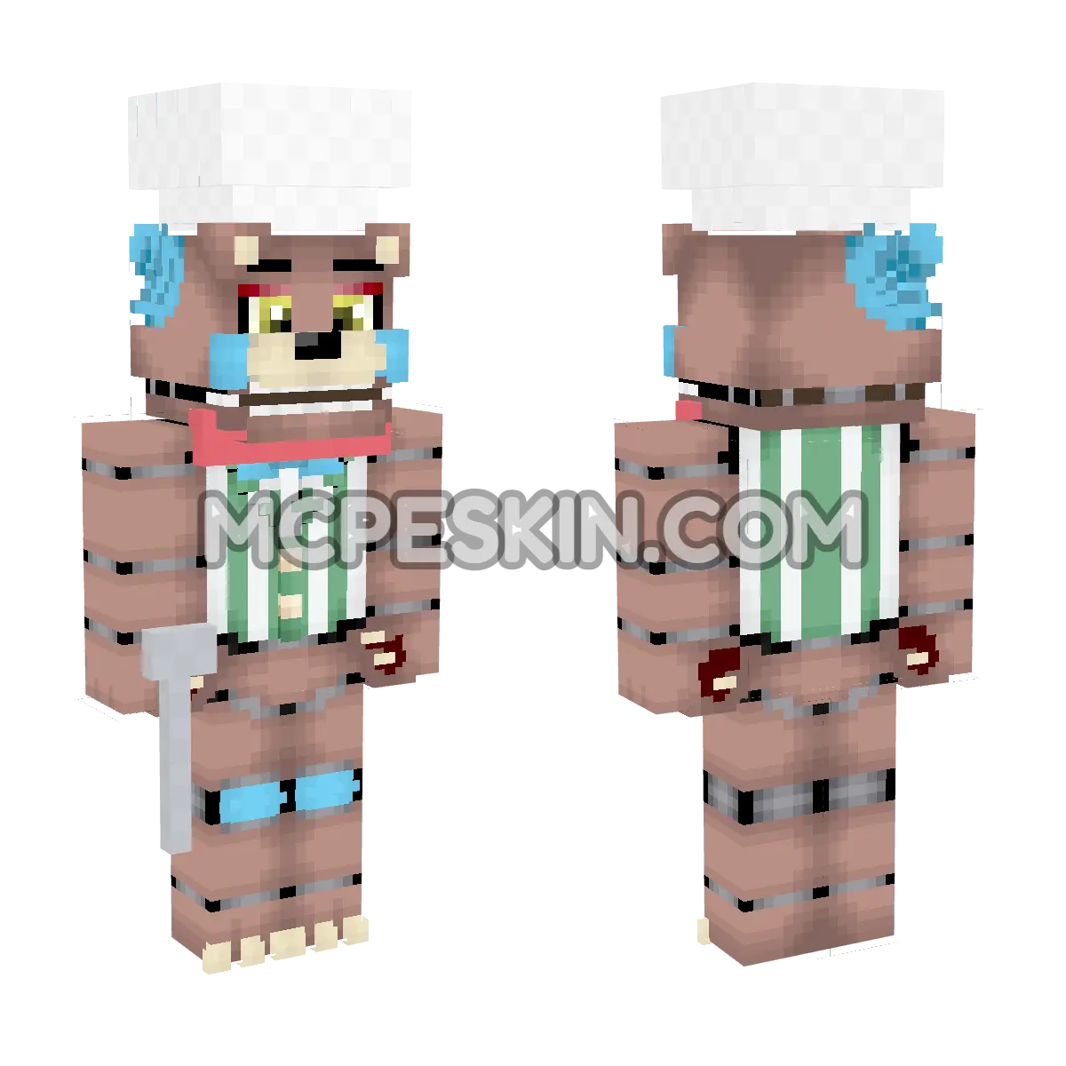 Chef 6 4D Minecraft Bedrock skin