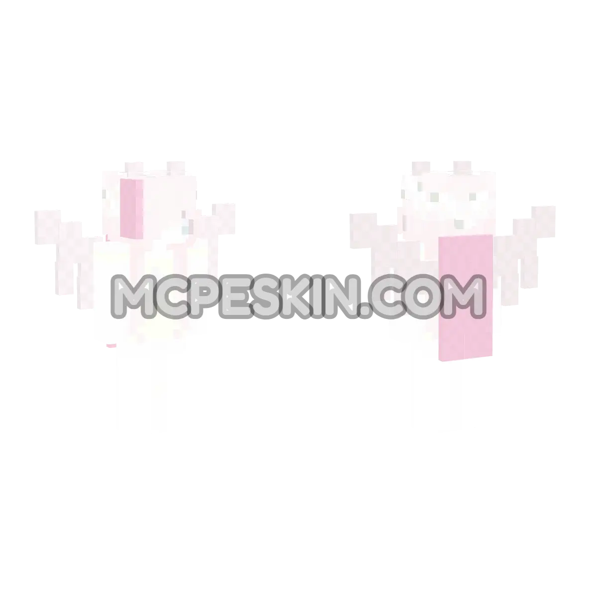 Chibi Fluttershy 4D Minecraft Bedrock skin