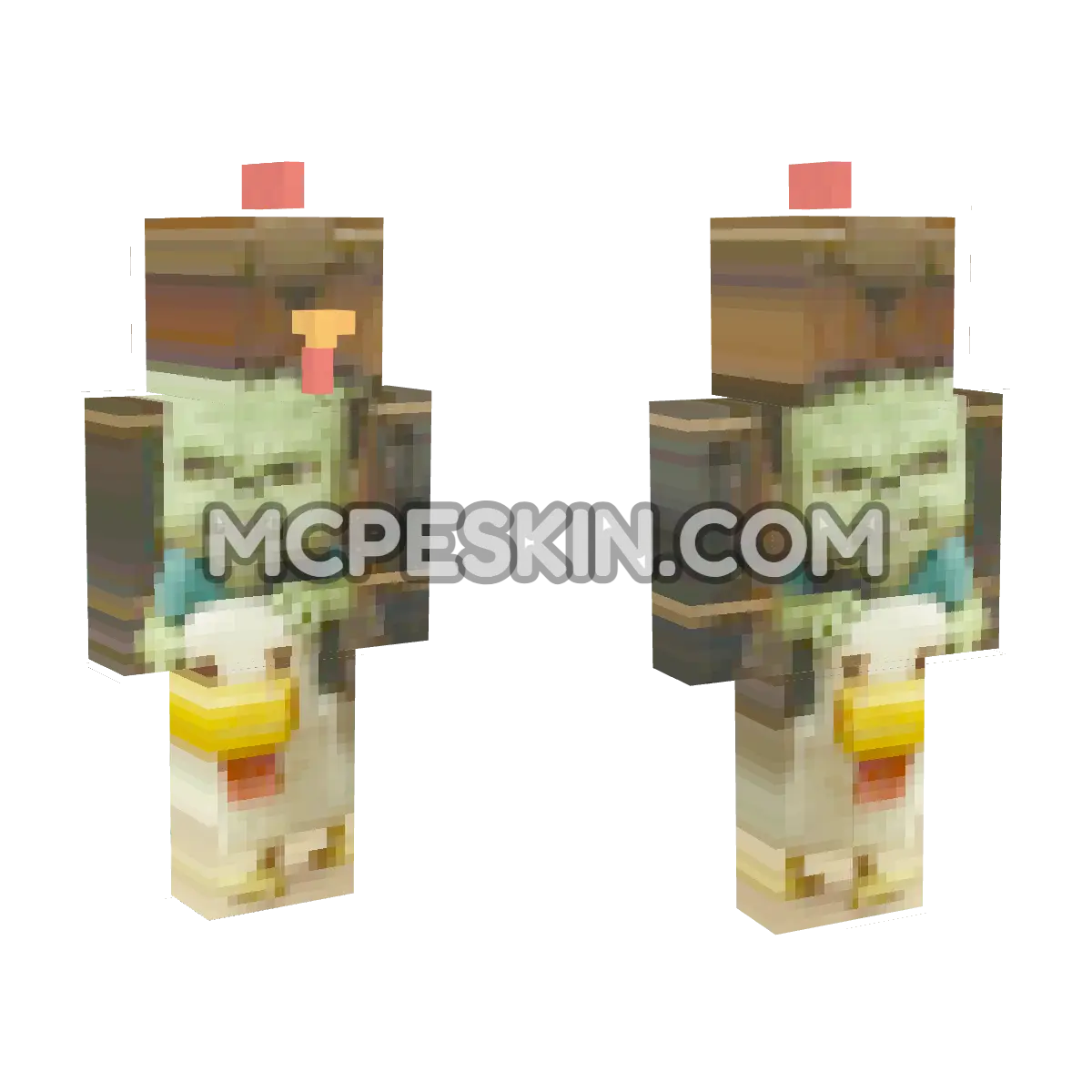 Chicken 13 4D Minecraft Bedrock skin