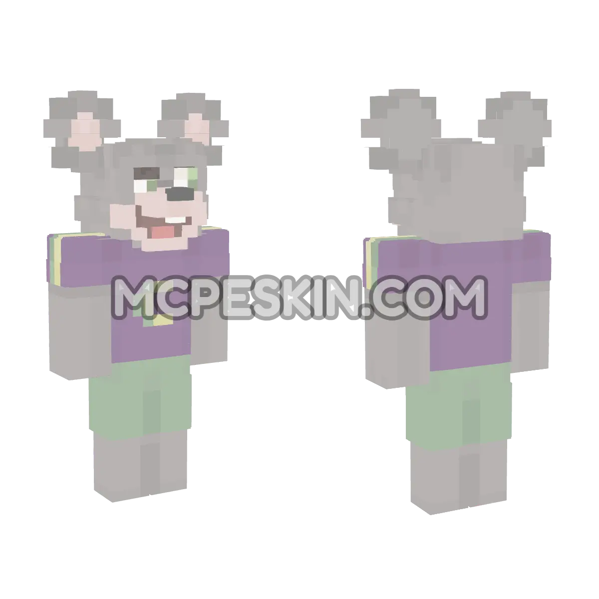 Chuck E Cheese 4D Minecraft Bedrock skin