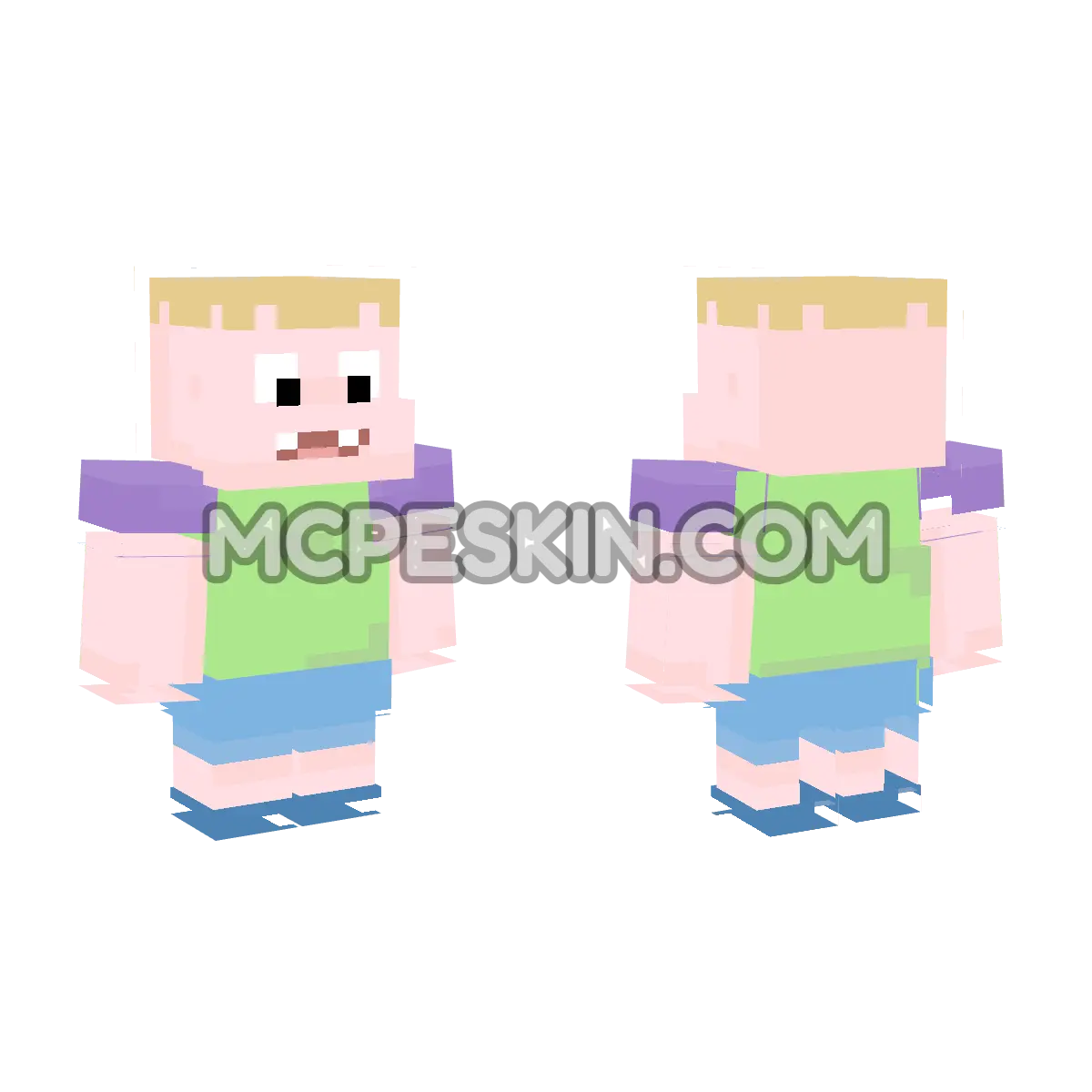 clarence 4D Minecraft Bedrock skin