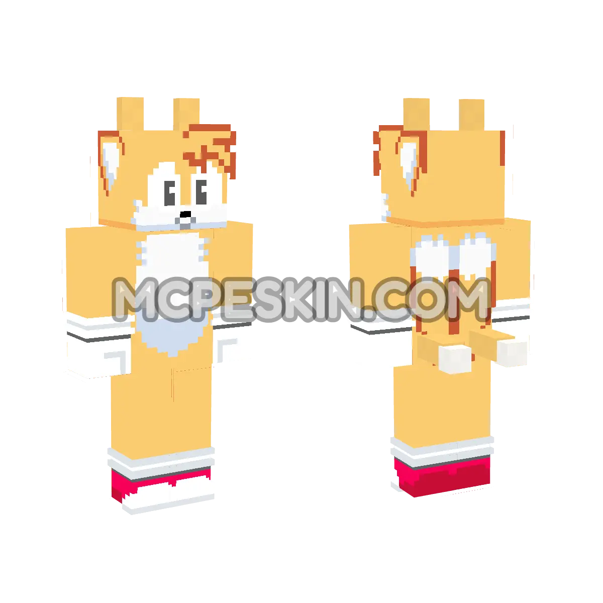 Classic Tails 2 4D Minecraft Bedrock skin