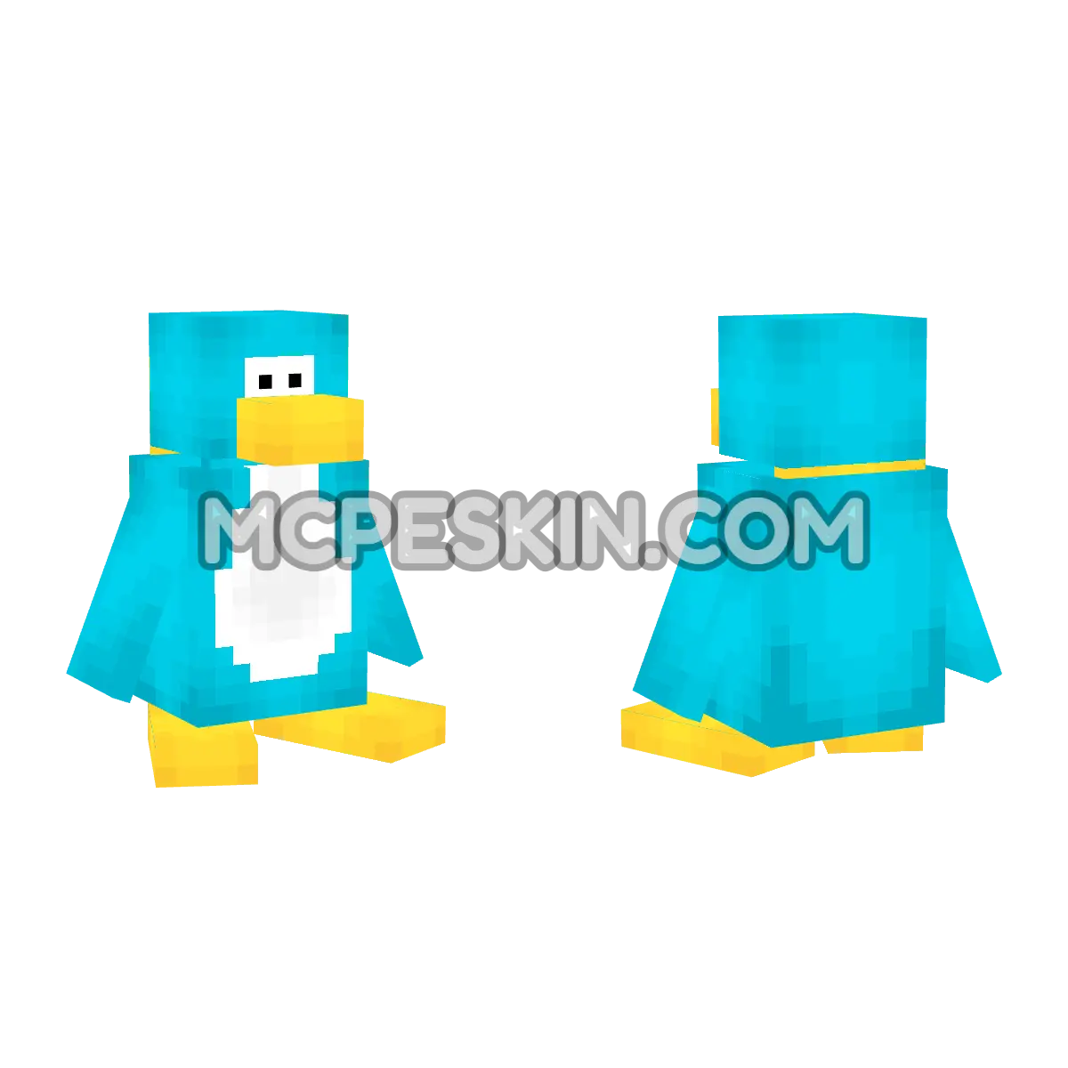 Club Penguin 4D Minecraft Bedrock skin