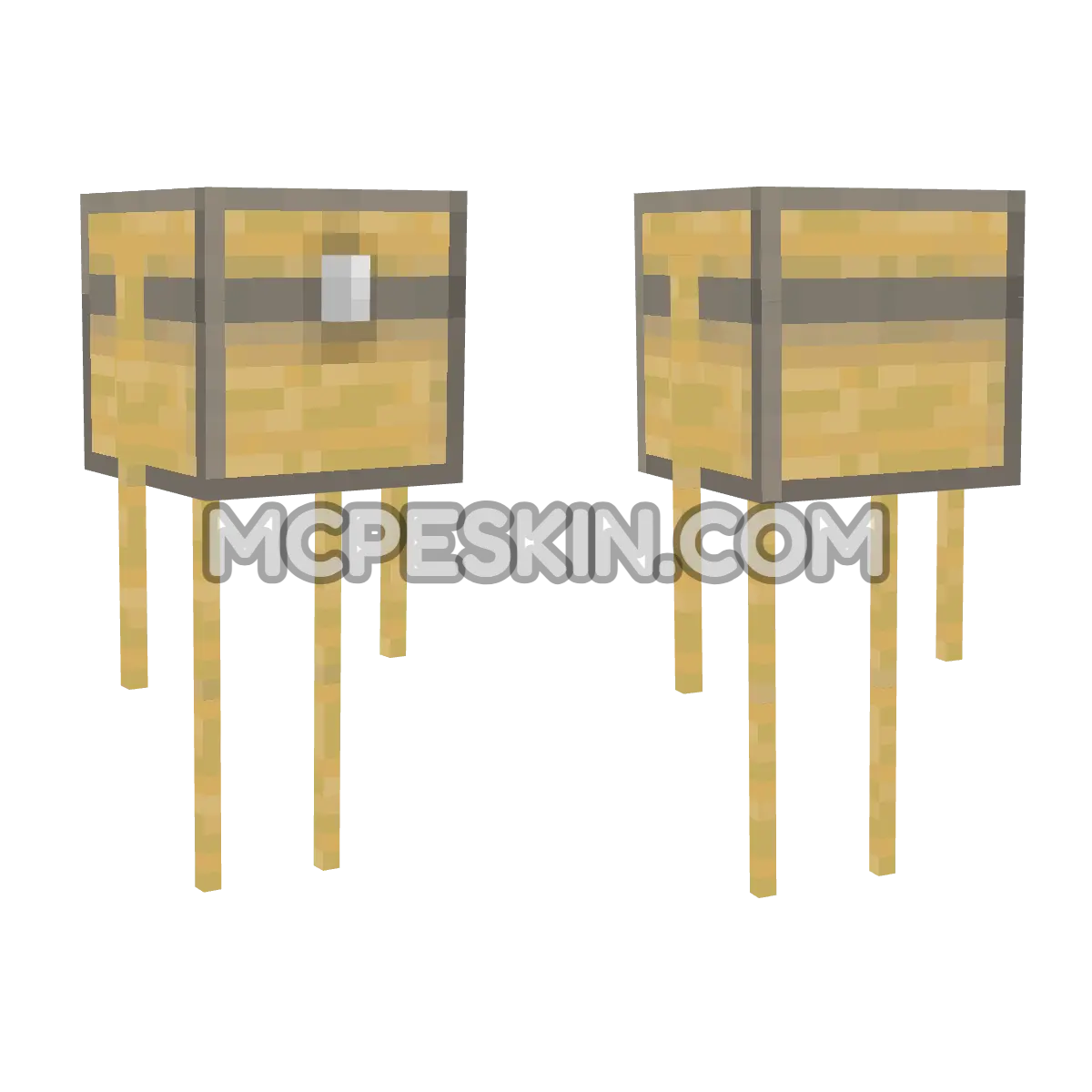 Cofre Cursed 4D Minecraft Bedrock skin