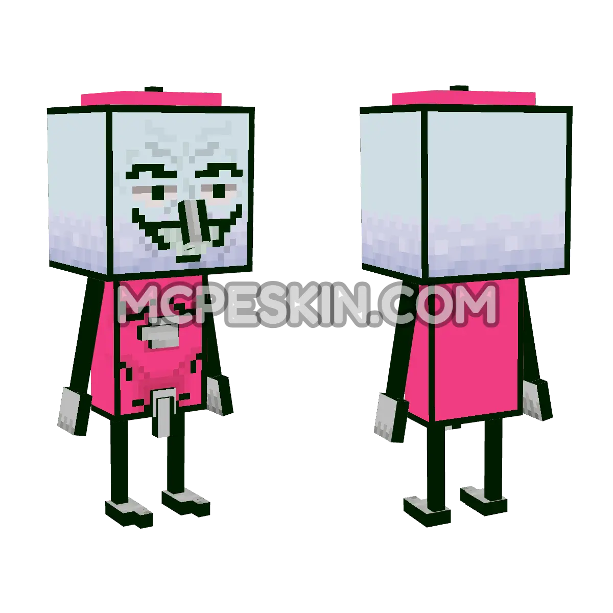 comotanmuchacho 4D Minecraft Bedrock skin