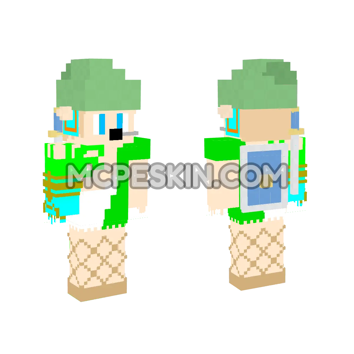 Cool Link 2 4D Minecraft Bedrock skin