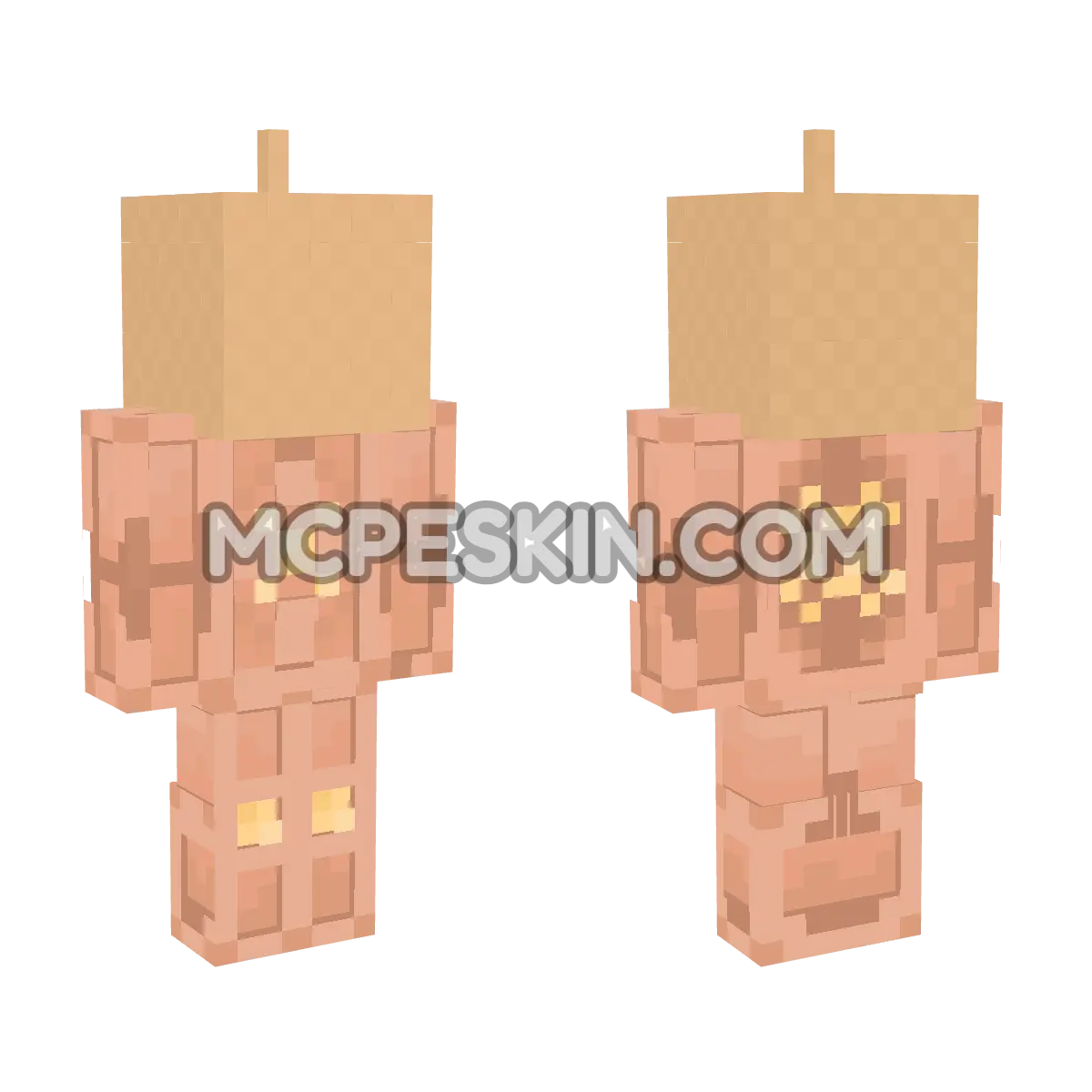 Copper Golem 6 4D Minecraft Bedrock skin